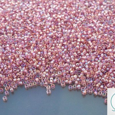 10g 166 Transparent Light Amethyst Rainbow Toho Seed Beads 15/0 1.5mm Michael's UK Jewellery