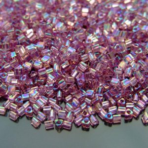 10g 166 Transparent Light Amethyst Rainbow Toho Triangle Seed Beads 11/0 2mm Michael's UK Jewellery