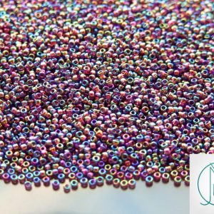 10g 166C Transparent Amethyst Rainbow Toho Seed Beads 15/0 1.5mm Michael's UK Jewellery