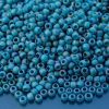 TOHO Seed Beads 167BDF Transparent Frosted Teal Rainbow 8/0 beads mouse