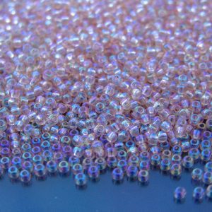 20g TOHO Beads 169 Transparent Rosaline Rainbow 11/0 beads mouse