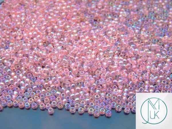 10g 171 Dyed Ballerina Pink Rainbow Toho Seed Beads 8/0 3mm Michael's UK Jewellery