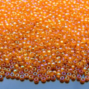 TOHO Seed Beads 174B Transparent Rainbow Hyacinth 11/0 beads mouse