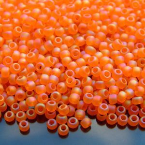 10g 174BF Transparent Rainbow Frosted Hyacinth Toho Seed Beads 8/0 3mm Michael's UK Jewellery