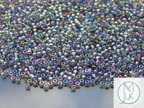 20g TOHO Beads 176 Transparent Black Diamond Rainbow 11/0 beads mouse