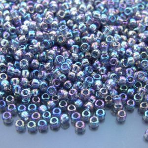 10g 176B Transparent Grey Rainbow Toho Seed Beads 8/0 3mm Michael's UK Jewellery