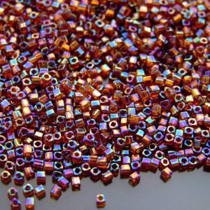 10g 177 Transparent Smoky Topaz Rainbow Toho Cube Seed Beads 1.5mm Michael's UK Jewellery