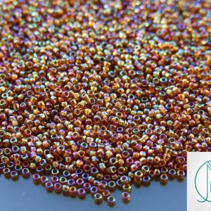 10g 177 Transparent Smoky Topaz Rainbow Toho Seed Beads 15/0 1.5mm Michael's UK Jewellery
