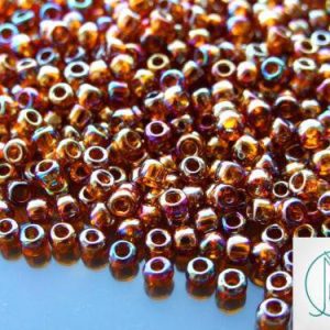 10g 177 Transparent Smoky Topaz Rainbow Toho Seed Beads 6/0 4mm Michael's UK Jewellery