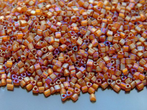 10g 177F Transparent Frosted Smokoky Topaz Rainbow Toho Triangle Seed Beads 11/0 2mm Michael's UK Jewellery
