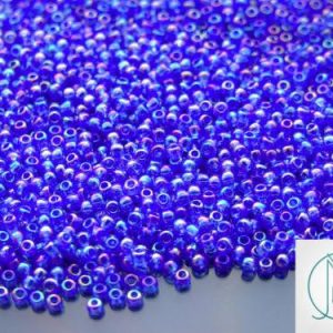 10g 178 Transparent Sapphire Rainbow Toho Seed Beads 11/0 2.2mm Michael's UK Jewellery