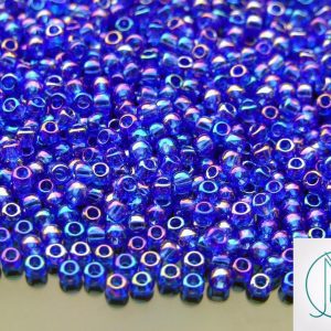 10g 178 Transparent Sapphire Rainbow Toho Seed Beads 8/0 3mm Michael's UK Jewellery