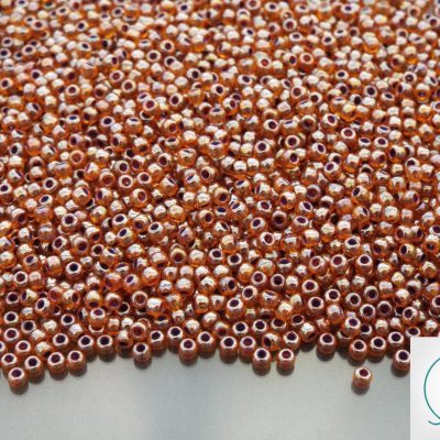TOHO Seed Beads 1825 Inside Color Rain Hyacinth Opaque Purple Lined 11/0 beads mouse