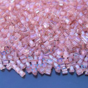10g 191 Inside Color Rainbow Soft Pink Toho Triangle Seed Beads 11/0 2mm Michael's UK Jewellery