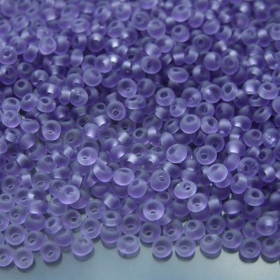 10g 19F Transparent Frosted Sugar Plum Toho 3mm Magatama Seed Beads Michael's UK Jewellery