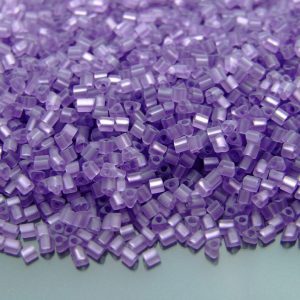 10g 19F Transparent Frosted Sugar Plum Toho Triangle Seed Beads 11/0 2mm Michael's UK Jewellery