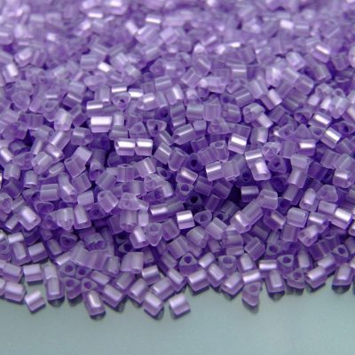 TOHO Triangle Beads 19F Transparent Frosted Sugar Plum 11/0 beadsmouse.co.uk