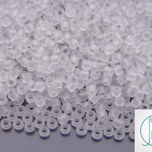 TOHO Seed Beads 1F Transparent Crystal Frosted 8/0 beads mouse