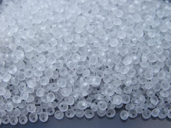 10g 1F Transparent Frosted Crystal Toho 3mm Magatama Seed Beads Michael's UK Jewellery