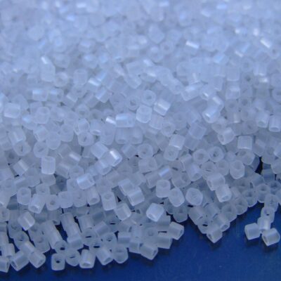 10g 1F Transparent Frosted Crystal Toho Cube Seed Beads 1.5mm Michael's UK Jewellery