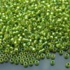 TOHO Seed Beads 2024 Silver Lined Rainbow Lime Green 8/0 beads mouse