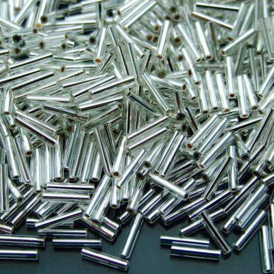10g 21 Silver Lined Crystal Toho Bugle Seed Beads 9mm Michael's UK Jewellery
