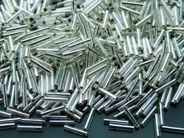 10g 21 Silver Lined Crystal Toho Bugle Seed Beads 9mm Michael's UK Jewellery