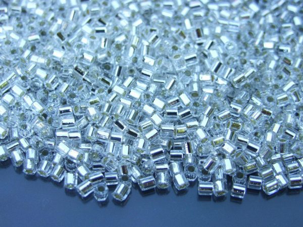 TOHO HEXAGON Beads 21 Silver Lined Crystal beadsmouse.co.uk