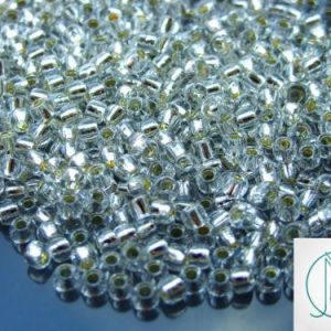 10g 21 Silver Lined Crystal Toho Seed Beads 6/0 4mm Michael's UK Jewellery