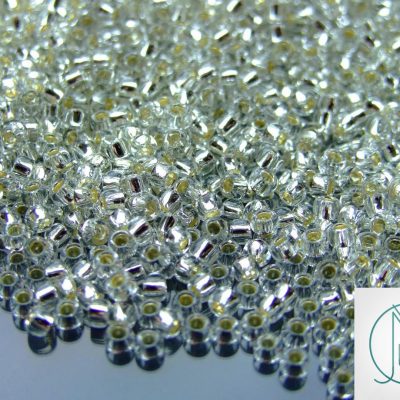 TOHO Seed Beads 21 Silver Lined Crystal 8/0 beads mouse