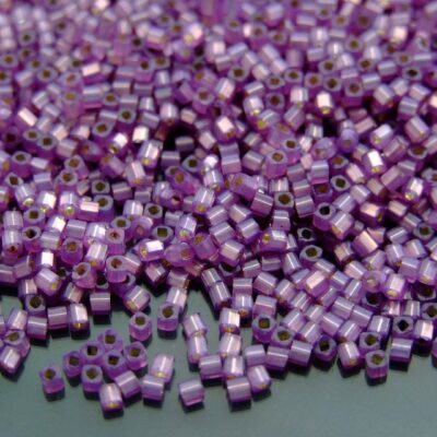 10g 2108 Silver Lined Milky Amethyst Toho Cube Seed Beads 1.5mm Michael's UK Jewellery