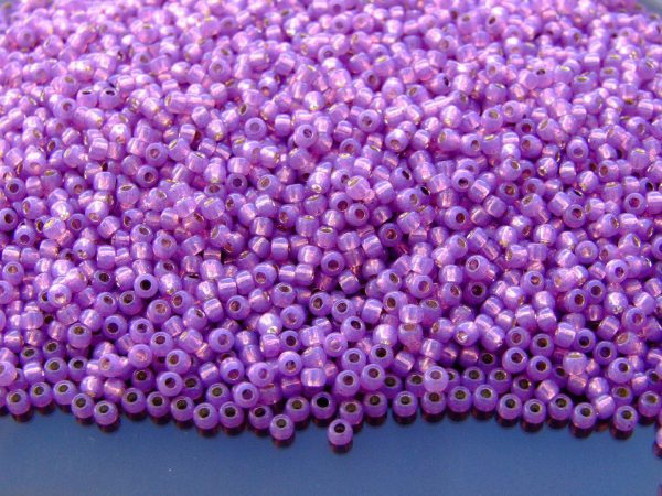 Wholesale TOHO Beads PF2108 PermaFinish Silver Lined Milky Amethyst 11/0 beads mouse