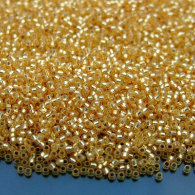 10g 2110 Silver Lined Milky Light Topaz Toho Seed Beads 15/0 1.5mm Michael's UK Jewellery