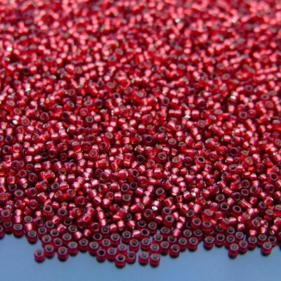 10g 2113 Silver Lined Milky Pomegranate Toho Seed Beads 15/0 1.5mm Michael's UK Jewellery