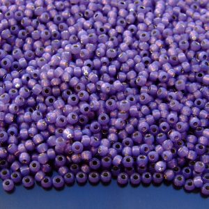10g 2124 Silver Lined Milky Lavender Toho Seed Beads 11/0 2.2mm Michael's UK Jewellery