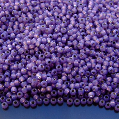 10g 2124 Silver Lined Milky Lavender Toho Seed Beads 11/0 2.2mm Michael's UK Jewellery