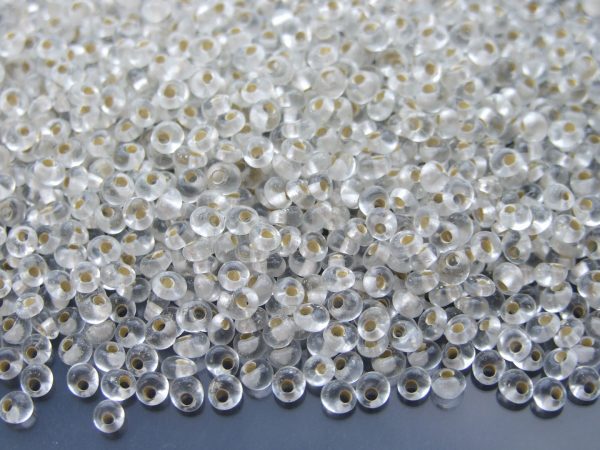 10g 21F Silver Lined Frosted Crystal Toho 3mm Magatama Seed Beads Michael's UK Jewellery