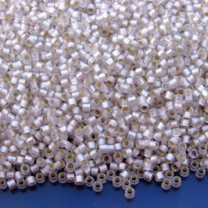 10g 21F Silver Lined Frosted Crystal Toho Takumi Seed Beads 11/0 2mm Michael's UK Jewellery