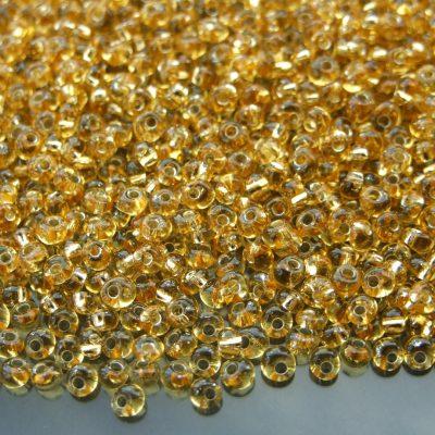 10g 22 Silver Lined Light Topaz Toho 3mm Magatama Seed Beads Michael's UK Jewellery