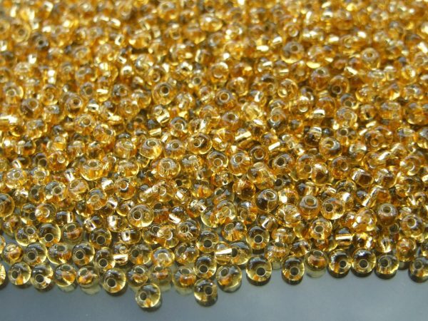 10g 22 Silver Lined Light Topaz Toho 3mm Magatama Seed Beads Michael's UK Jewellery
