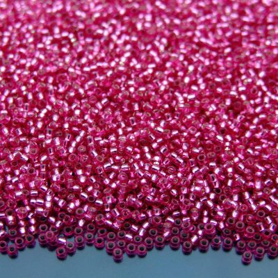 10g 2218 Silver Lined Mauve Toho Seed Beads 15/0 1.5mm Michael's UK Jewellery