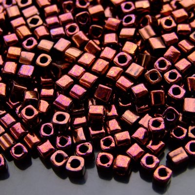 10g 222 Dark Bronze Toho Cube Seed Beads 4mm Michael's UK Jewellery