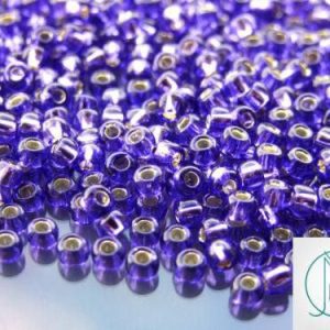 10g 2224 Silver Lined Purple Toho Seed Beads 6/0 4mm Michael's UK Jewellery