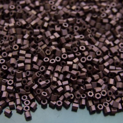 10g 222F Frosted Dark Bronze Toho Hexagon Seed Beads 11/0 2mm Michael's UK Jewellery