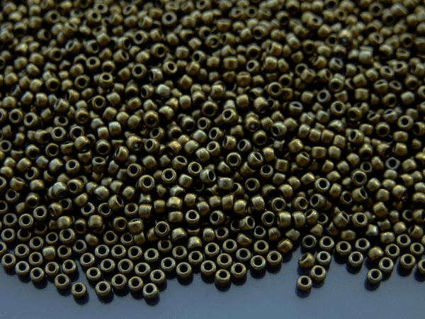 TOHO Seed Beads 225 Bronze Antique Gold 11/0 beads mouse