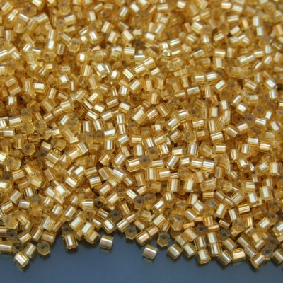 10g 22F Silver Lined Frosted Light Topaz Toho Hexagon Seed Beads 11/0 2mm Michael's UK Jewellery