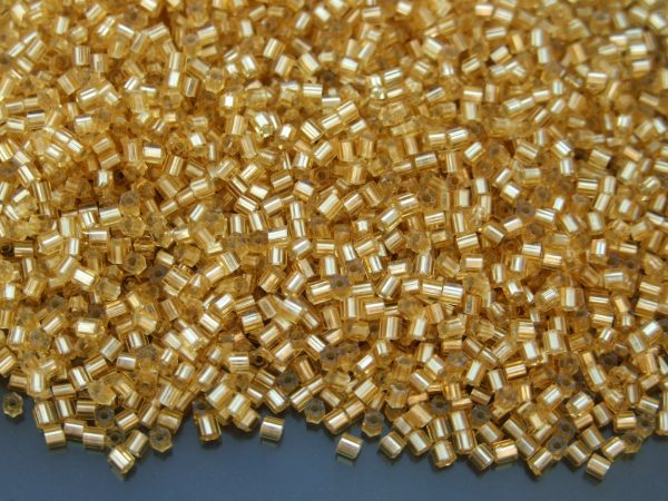 10g 22F Silver Lined Frosted Light Topaz Toho Hexagon Seed Beads 11/0 2mm Michael's UK Jewellery
