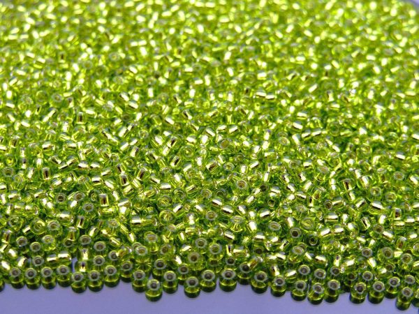 20g TOHO Beads 24 Lime Green 11/0 beads mouse
