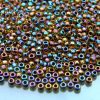 TOHO Seed Beads 245 Inside Color Rainbow Jonquil Jet Lined 8/0 beads mouse