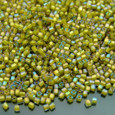 10g 246 Inside Color Luster Black Diamond/Opaque Yellow Toho Cube Seed Beads 1.5mm Michael's UK Jewellery